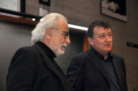 Il regista Claudio Bonì con il Direttore del Festival, Rodrigo Diaz